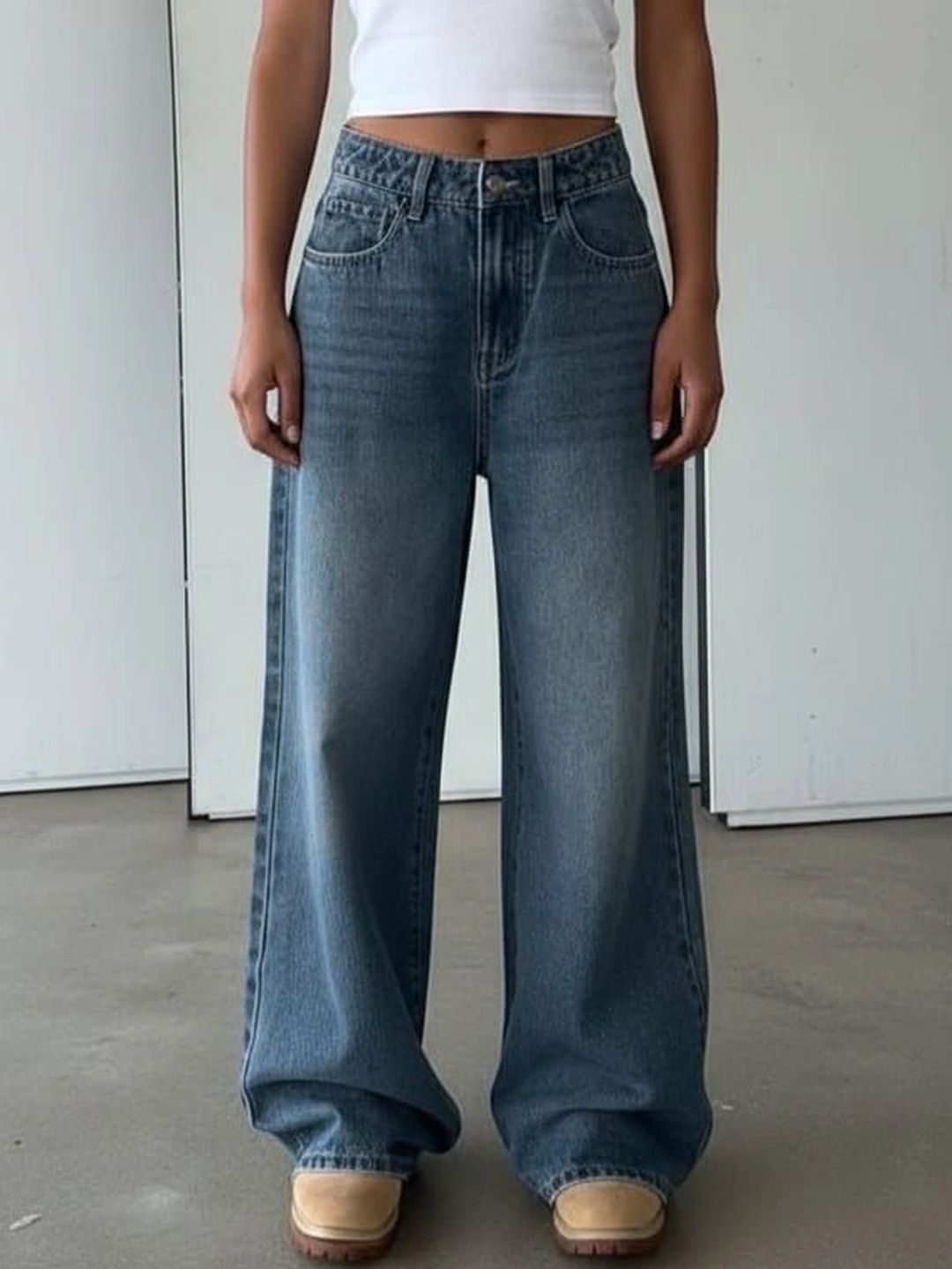 H&H Women Wide Leg High-Rise Jeans-picture-12