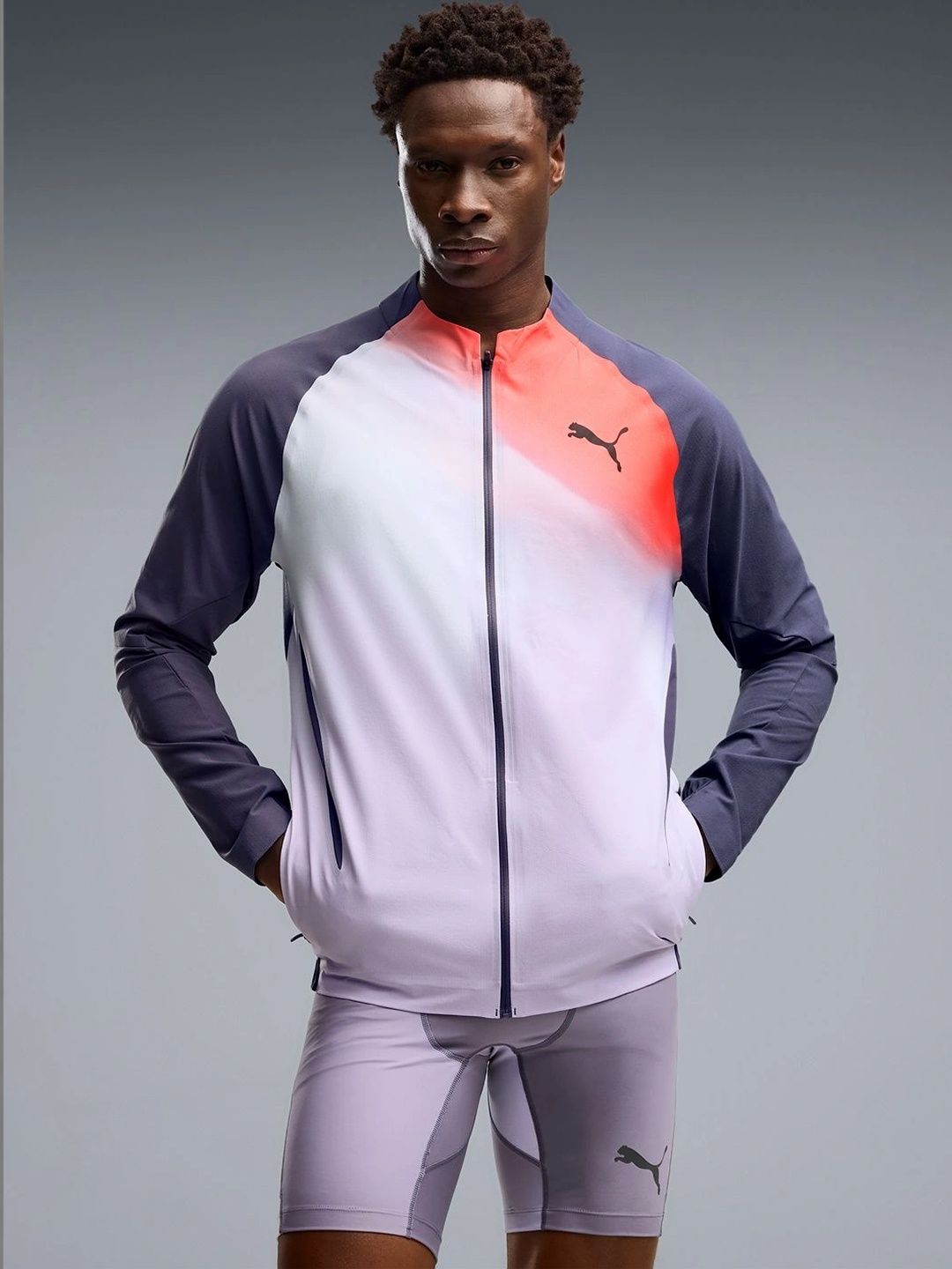 Puma Men Colourblocked Lightweight Running Sporty Jacket-image-11