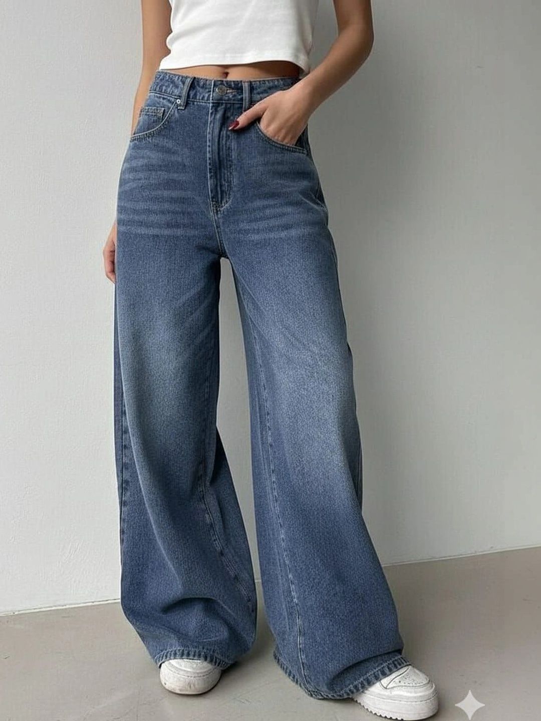 H&H Women Wide Leg High-Rise Jeans-picture-55