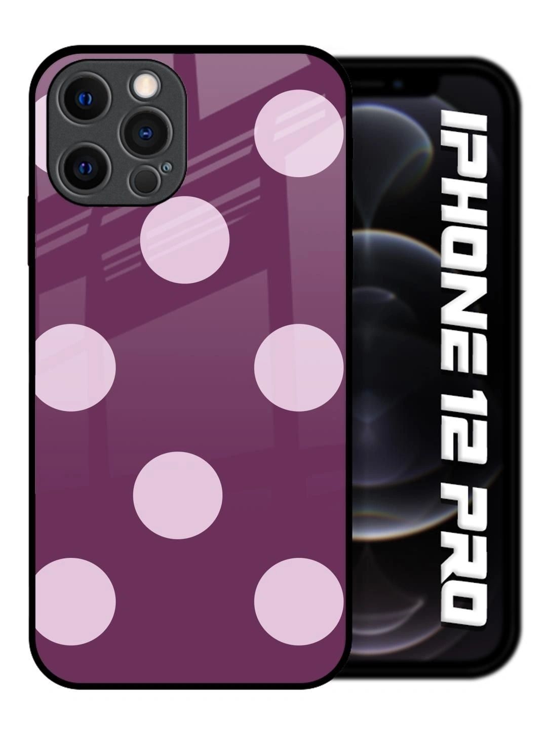 QRIOH Geometric Printed iPhone 12 Pro Back Case Mobile Accessories-picture-3
