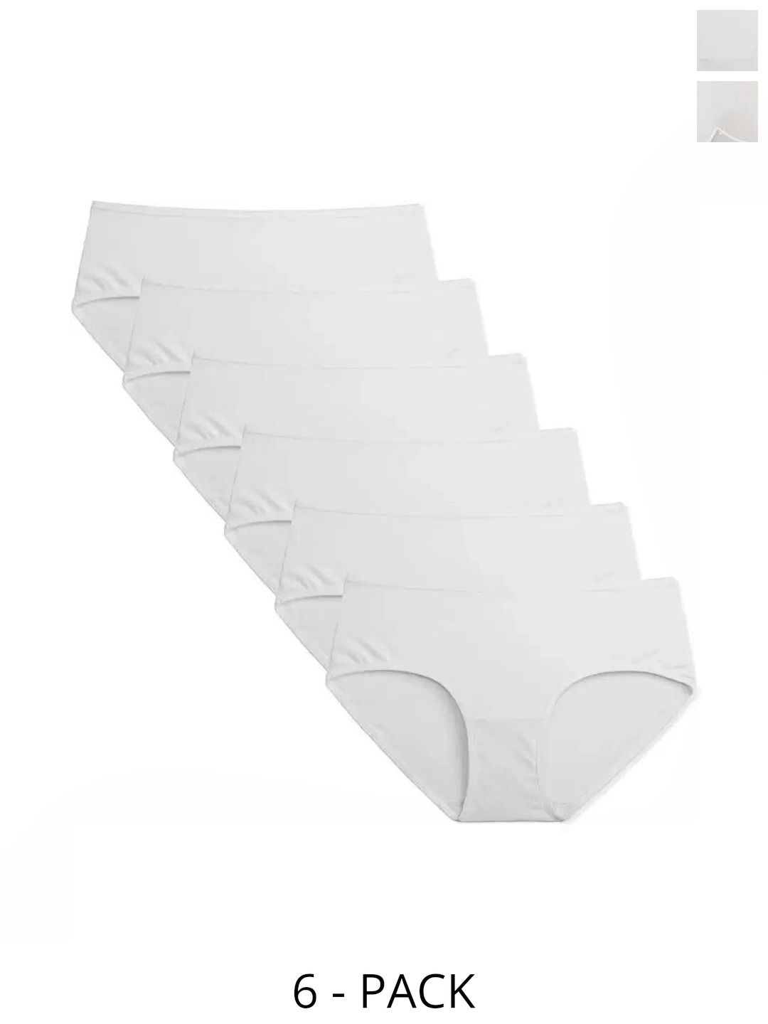 Bebron Women Pack of 6 Assorted Cotton Basic Briefs-image-20