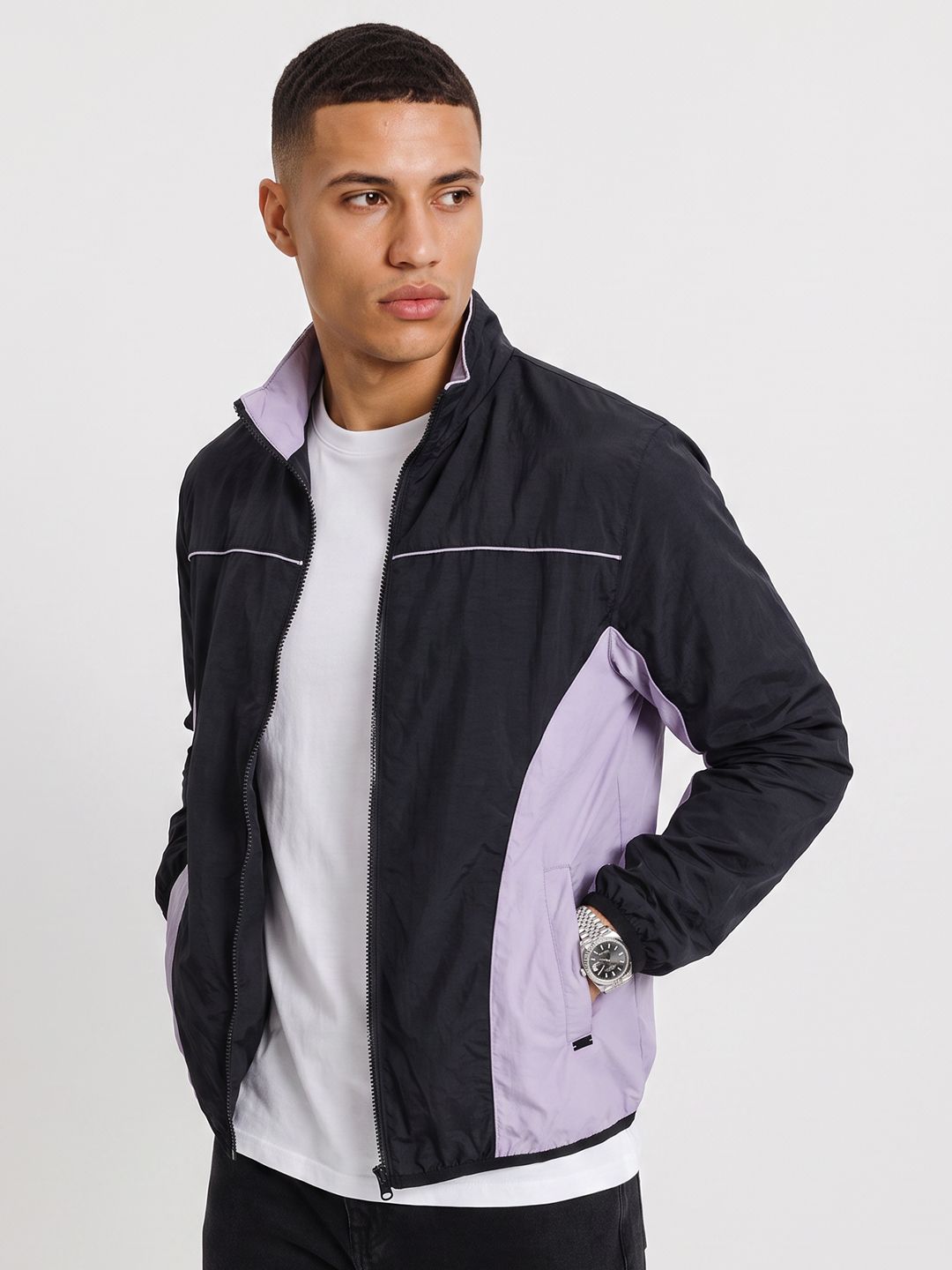 The Roadster Life Co. Colourblocked Lightweight Tailored Jacket-picture-32