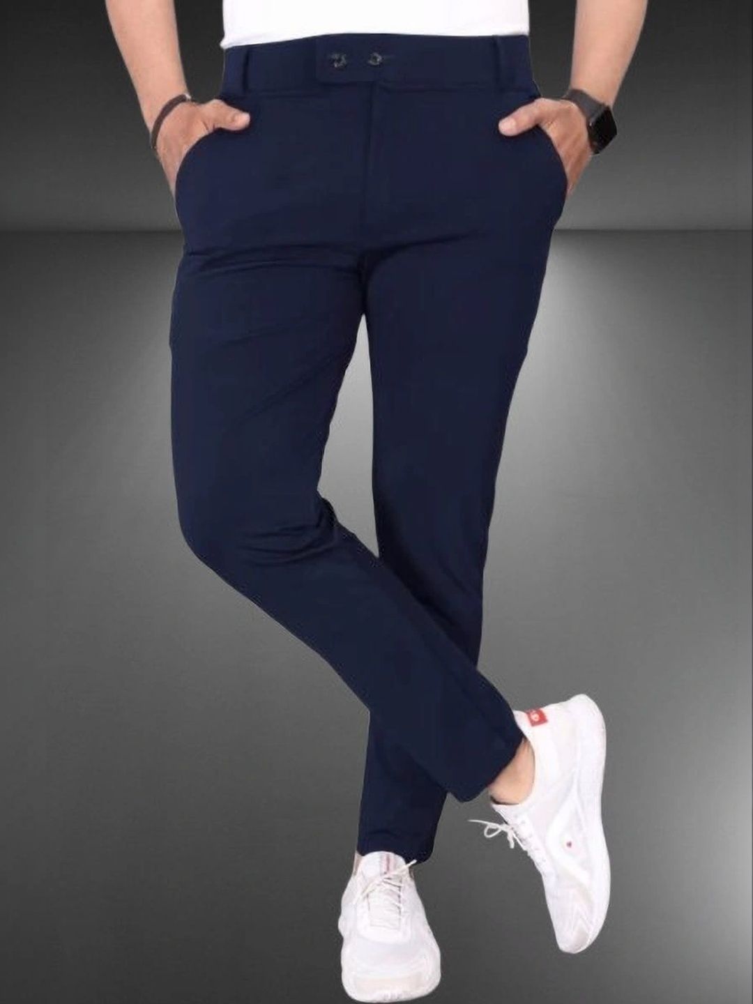 Nitya TrackP Men Smart Slim Fit Trousers-picture-53