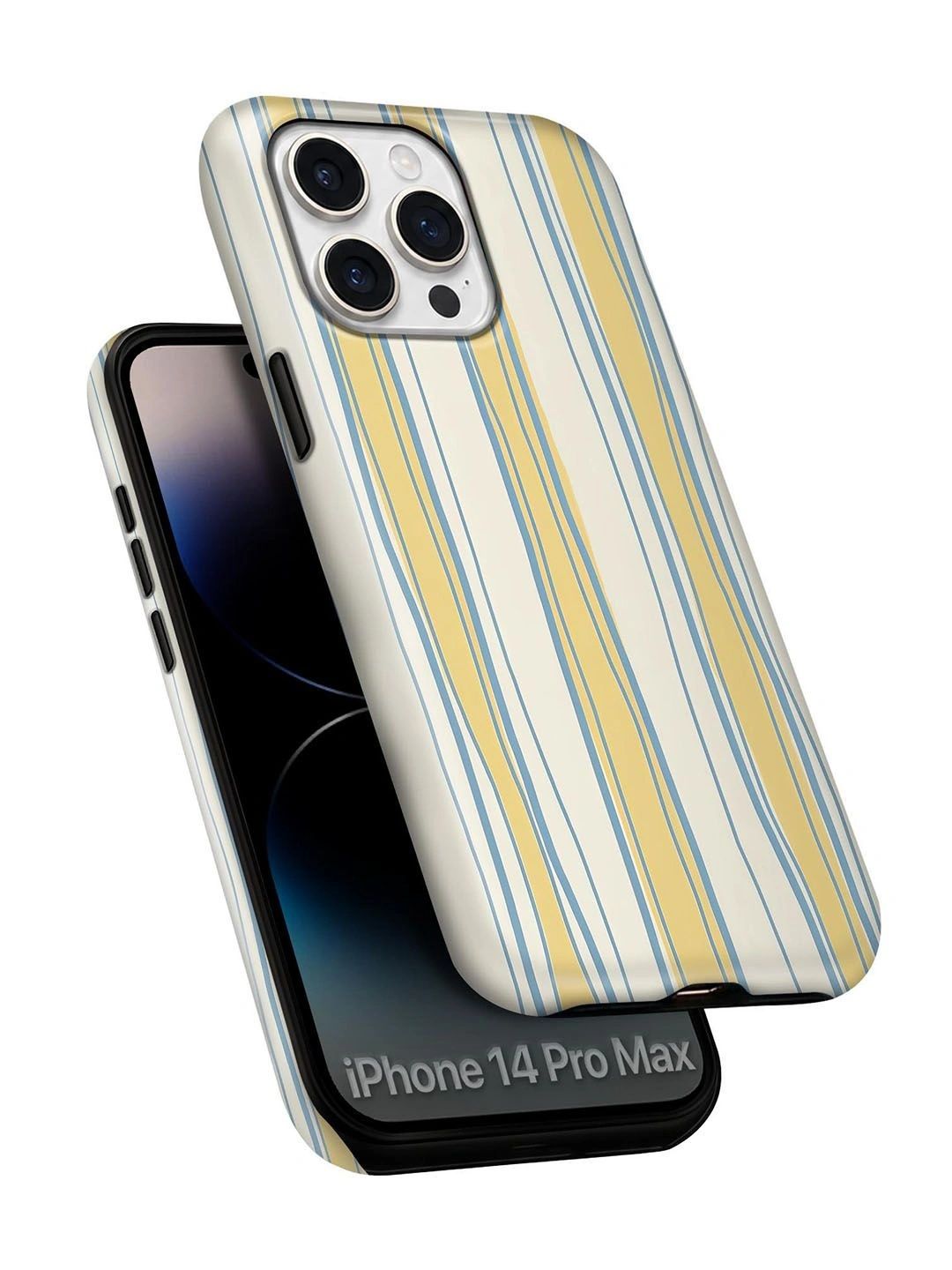 QRIOH Geometric Printed iPhone 14 Pro Max Back Case Mobile Accessories-picture-11