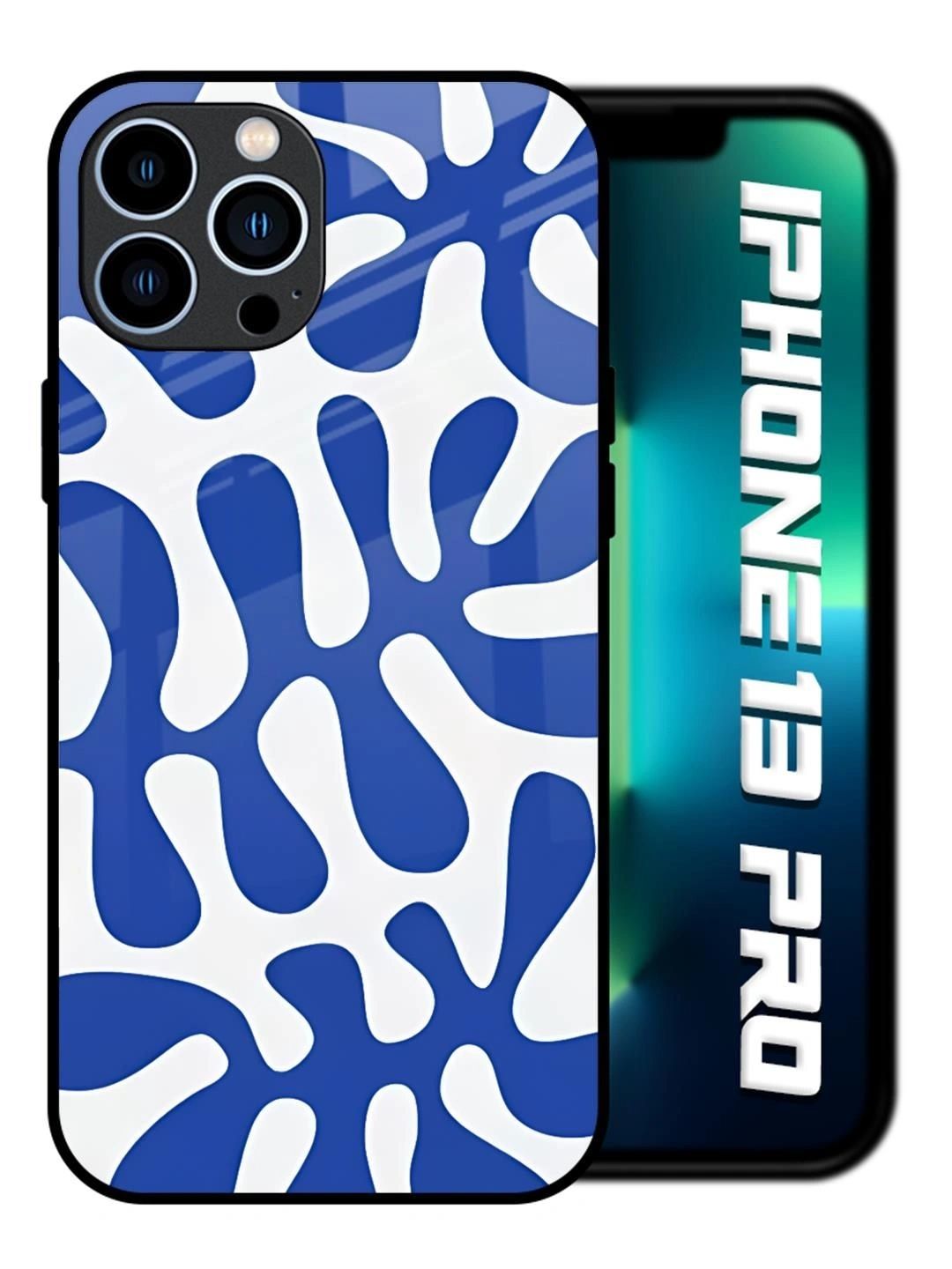 QRIOH Abstract Printed iPhone 13 Pro Back Case Mobile Accessories-picture-41