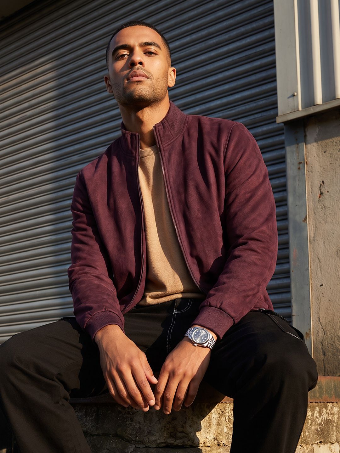 The Roadster Life Co. Mock Collar Bomber Jacket-picture-44