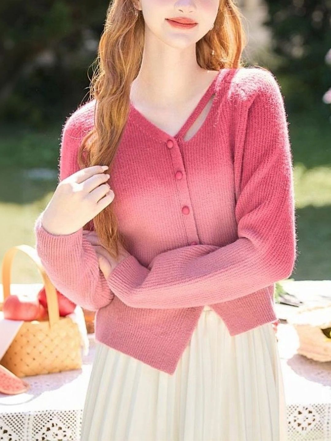 LULU & SKY Women Colourblocked Cardigan-picture-33
