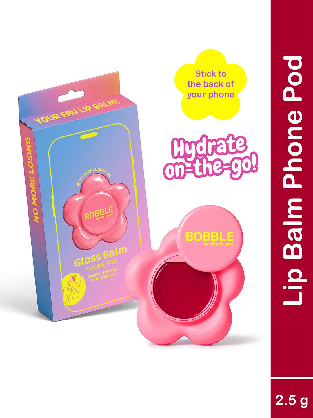 MILA BEAUTE Bobble Gloss Balm Phone Pod - 2.5 g - Bubble Yum-image-32