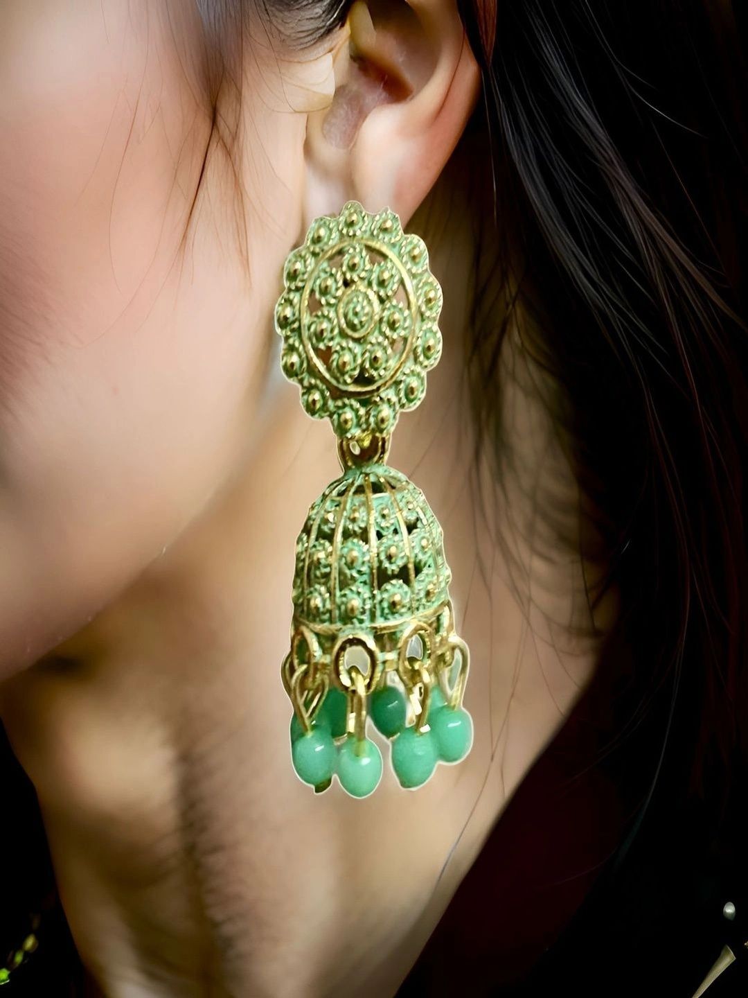 Jiyansh Trading Circular Jhumkas Earrings-picture-11