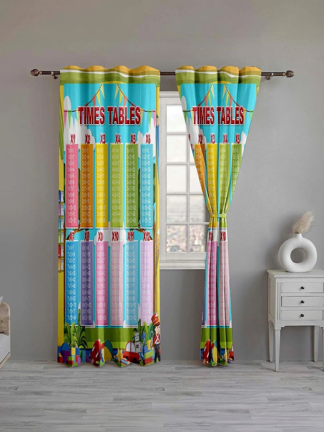 CURTAINRY Multicoloured Quirky Door Curtain-picture-11