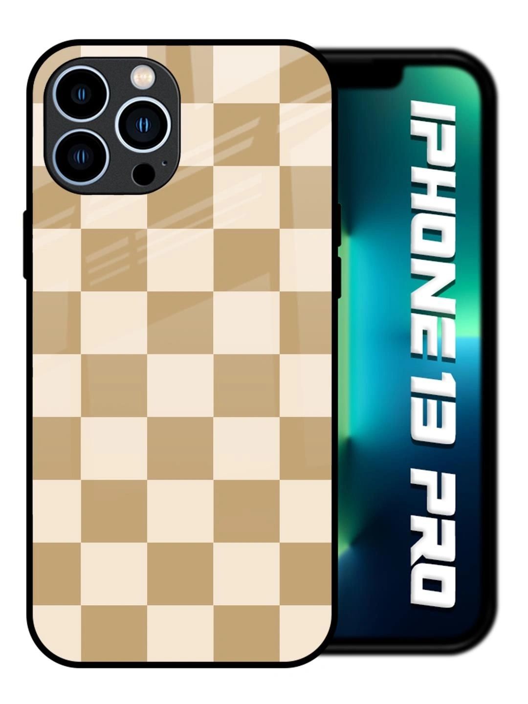 QRIOH Geometric Printed iPhone 13 Pro Back Case Mobile Accessories-picture-12