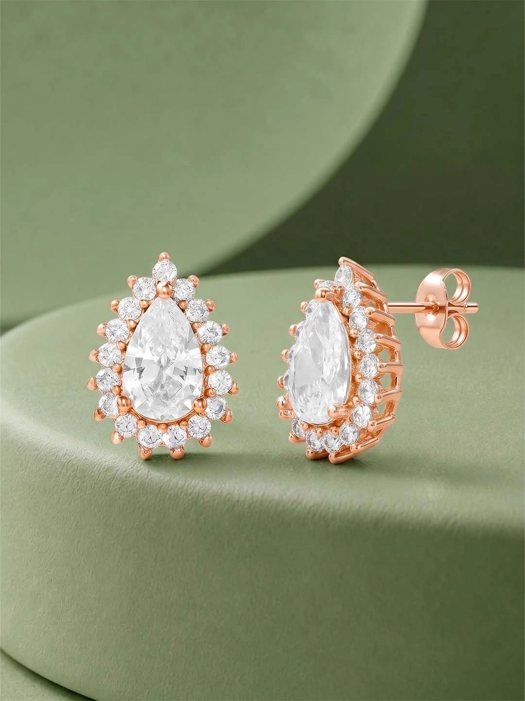 Peora Teardrop Shaped Studs Earrings-picture-26