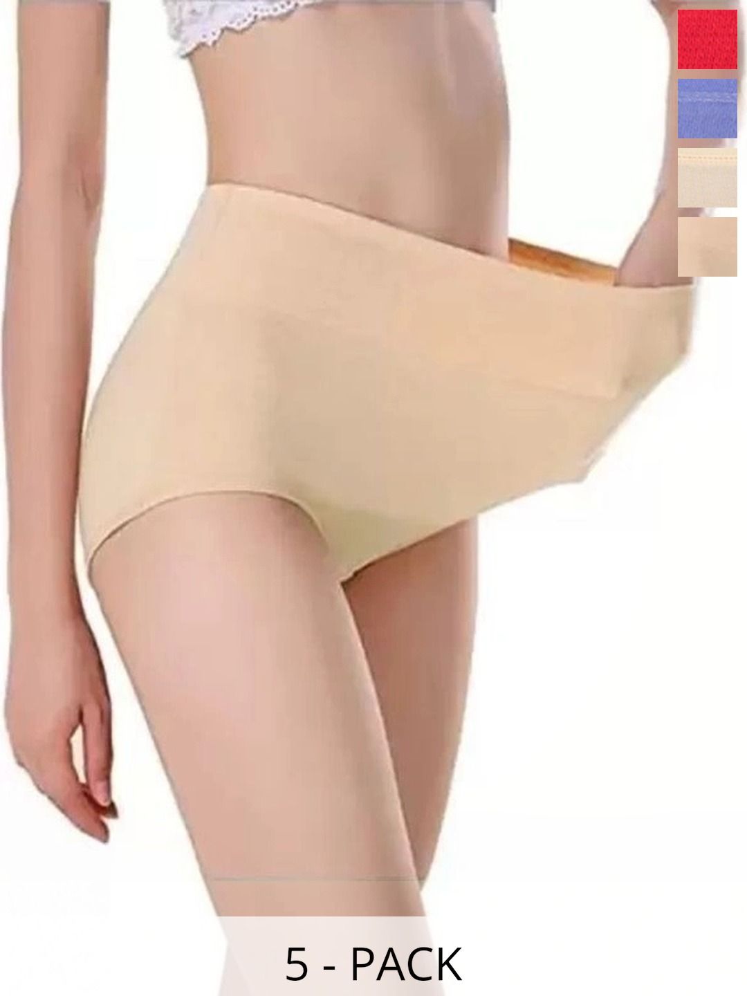 Bebron Women Pack of 5 Assorted Basic Briefs-picture-20