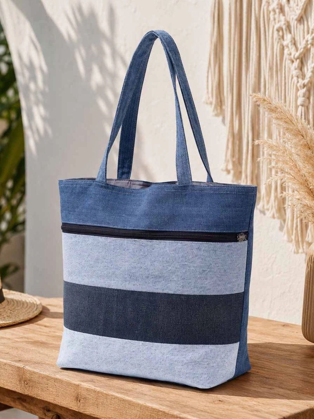 THE S LIVING Unisex Striped Messenger Bag-picture-43