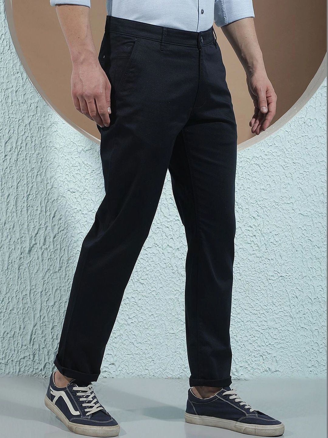 Crimsoune Club Men Slim Fit Chinos Trousers-picture-23