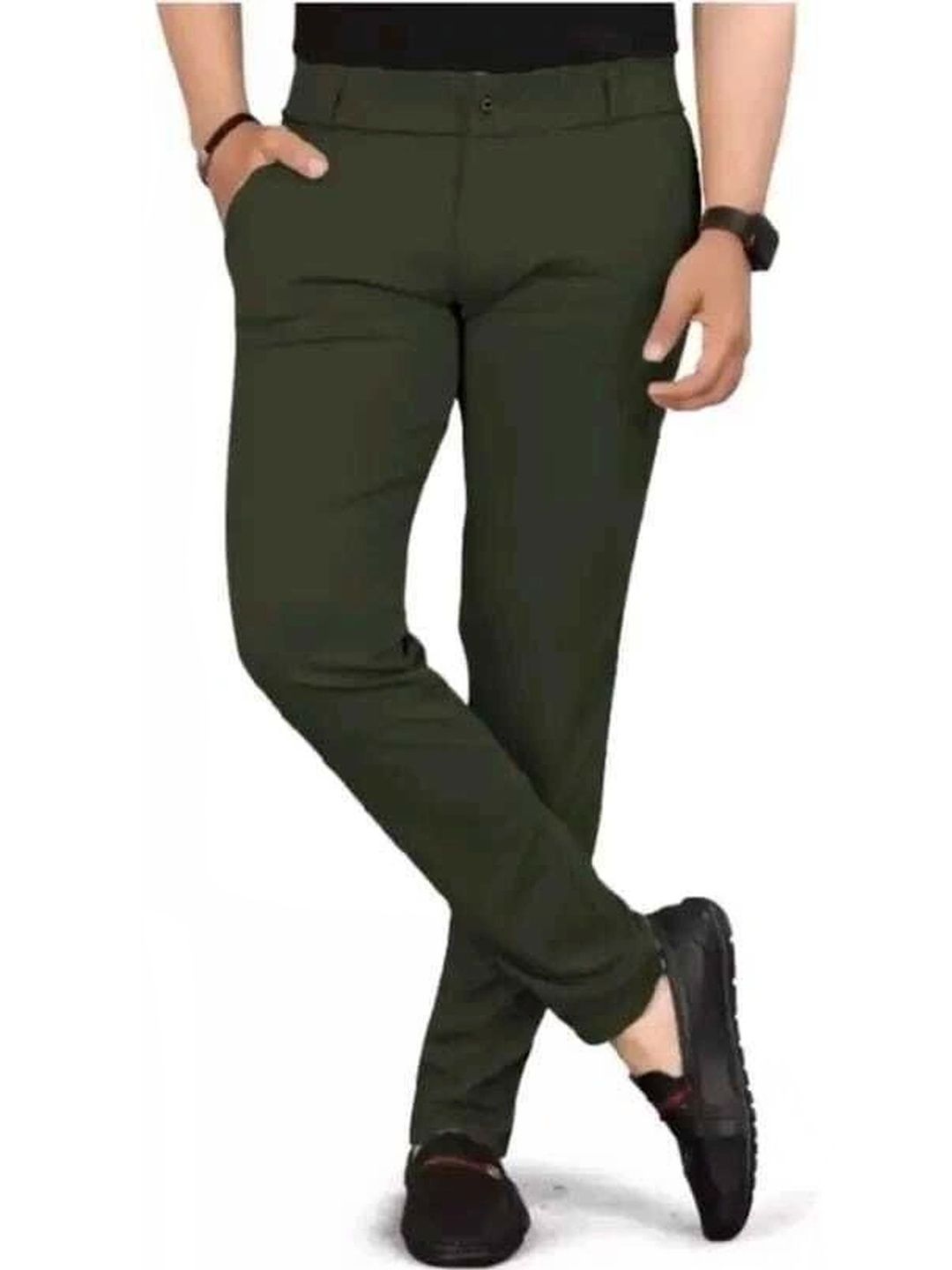 Nitya TrackP Men Smart Slim Fit Chinos Trousers-picture-28
