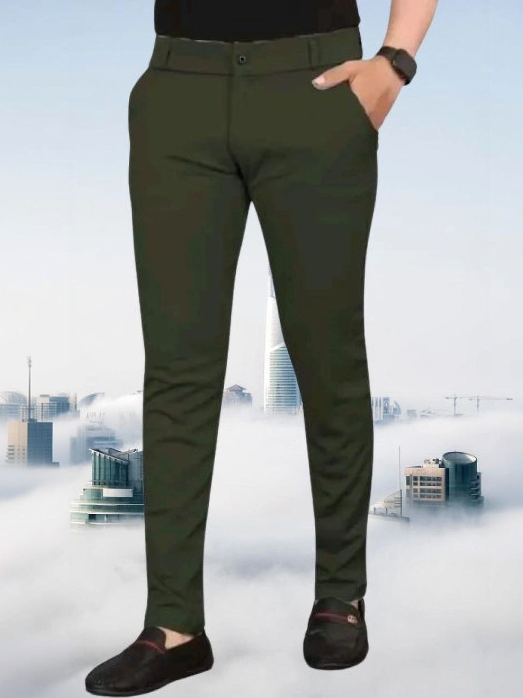 Nitya TrackP Men Smart Slim Fit Trousers-picture-40