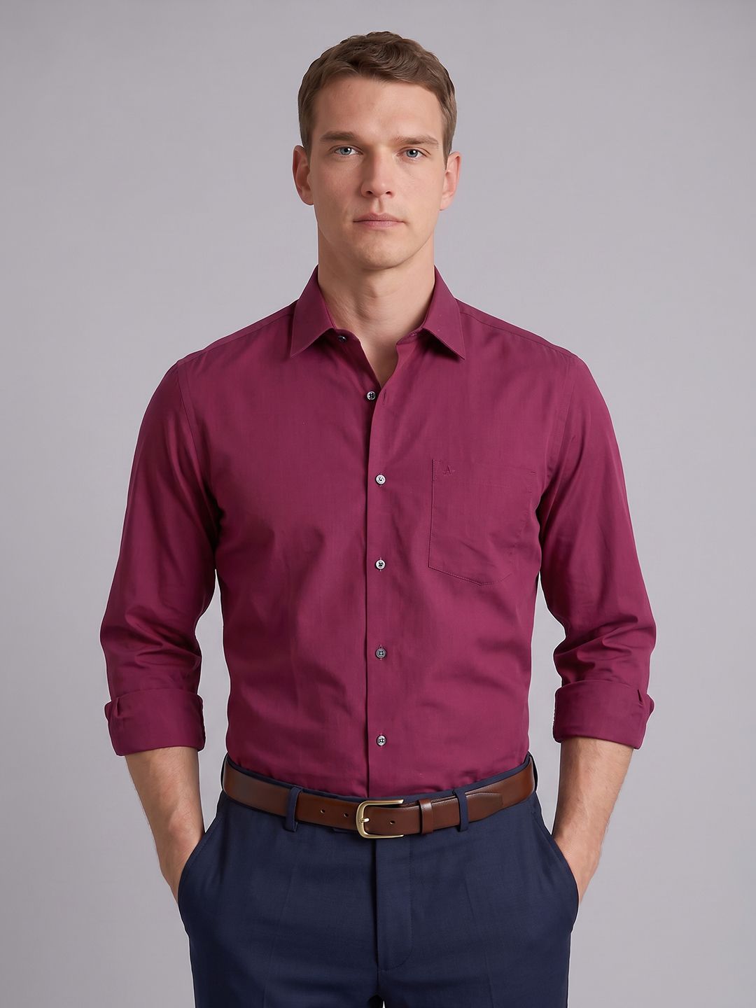 Arrow Manhattan Slim Fit Pure Cotton Formal Shirt-picture-28