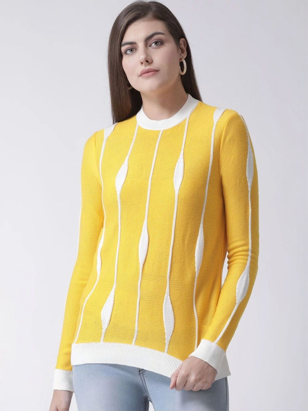 Club York Women Striped Sweater Vest-picture-38