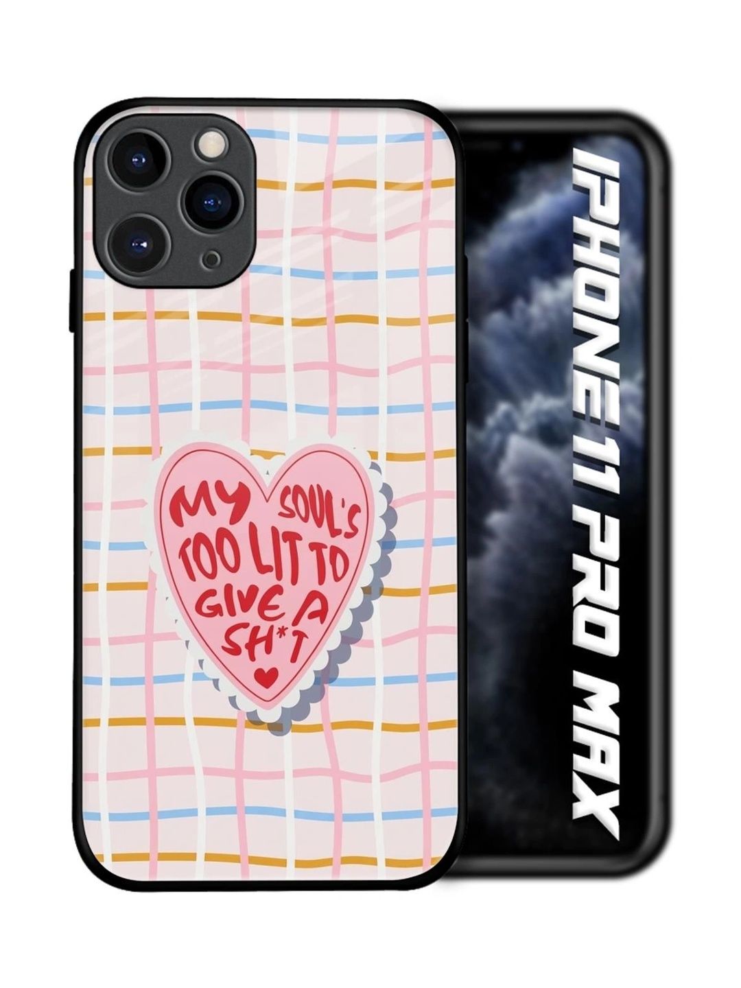 QRIOH Quirky Printed iPhone 11 Pro Max Back Case Mobile Accessories-picture-17