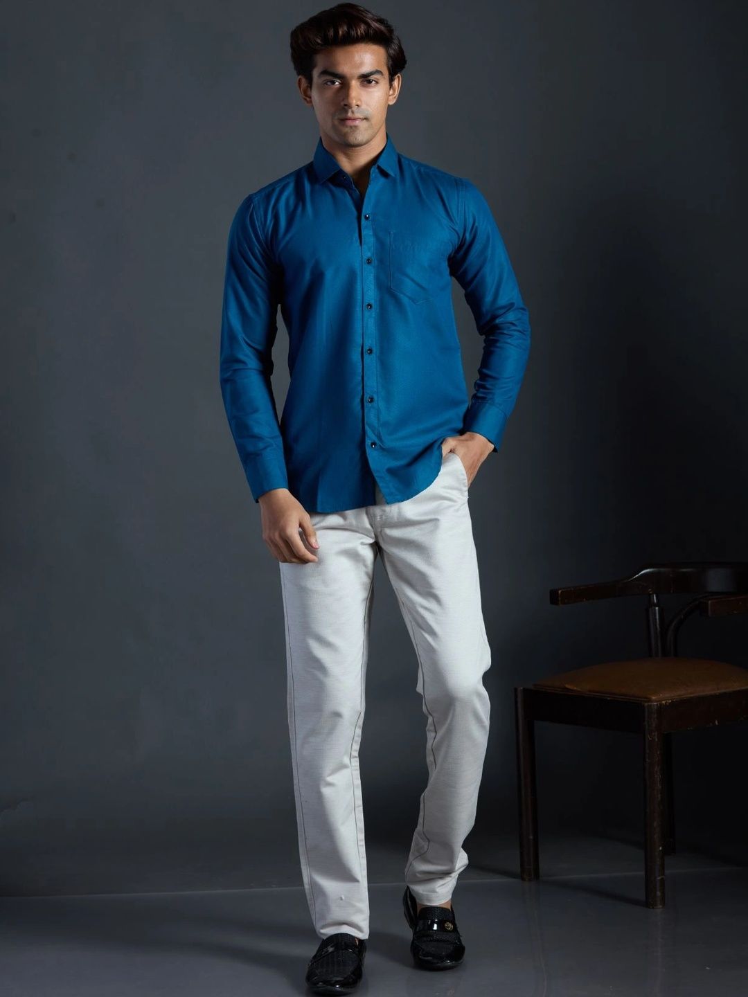 HERE&NOW Men Slim Fit Casual Shirt-picture-15