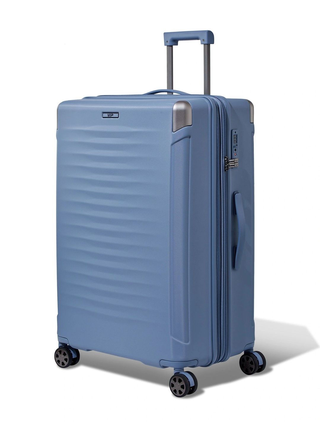 VIP Unisex Shockedge Blue Large Hard Luggage 76cm Check-in Trolley Bag with TSA Lock-picture-37