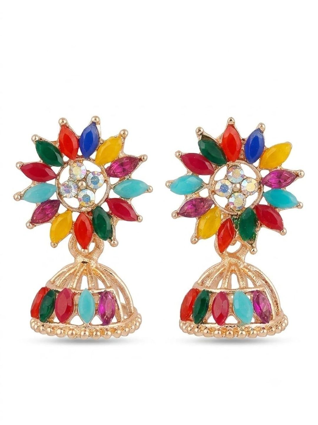 Rayz Collectibles Circular Jhumkas Earrings-picture-24