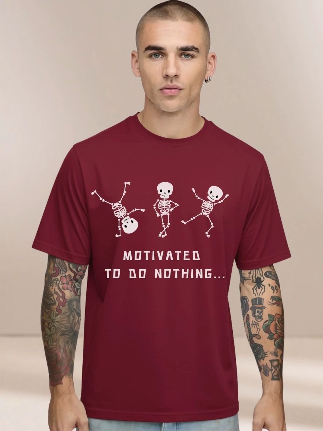 MEG FASHION Men Typography Printed T-shirt-picture-26