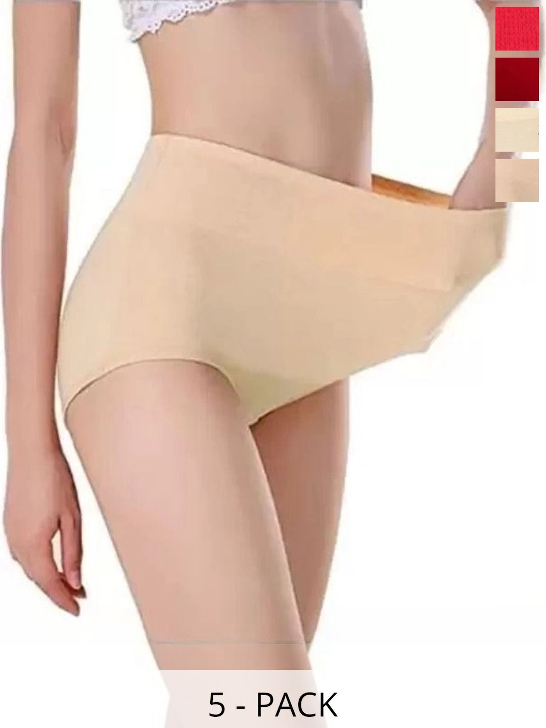 Bebron Women Pack of 5 Assorted Basic Briefs-picture-20