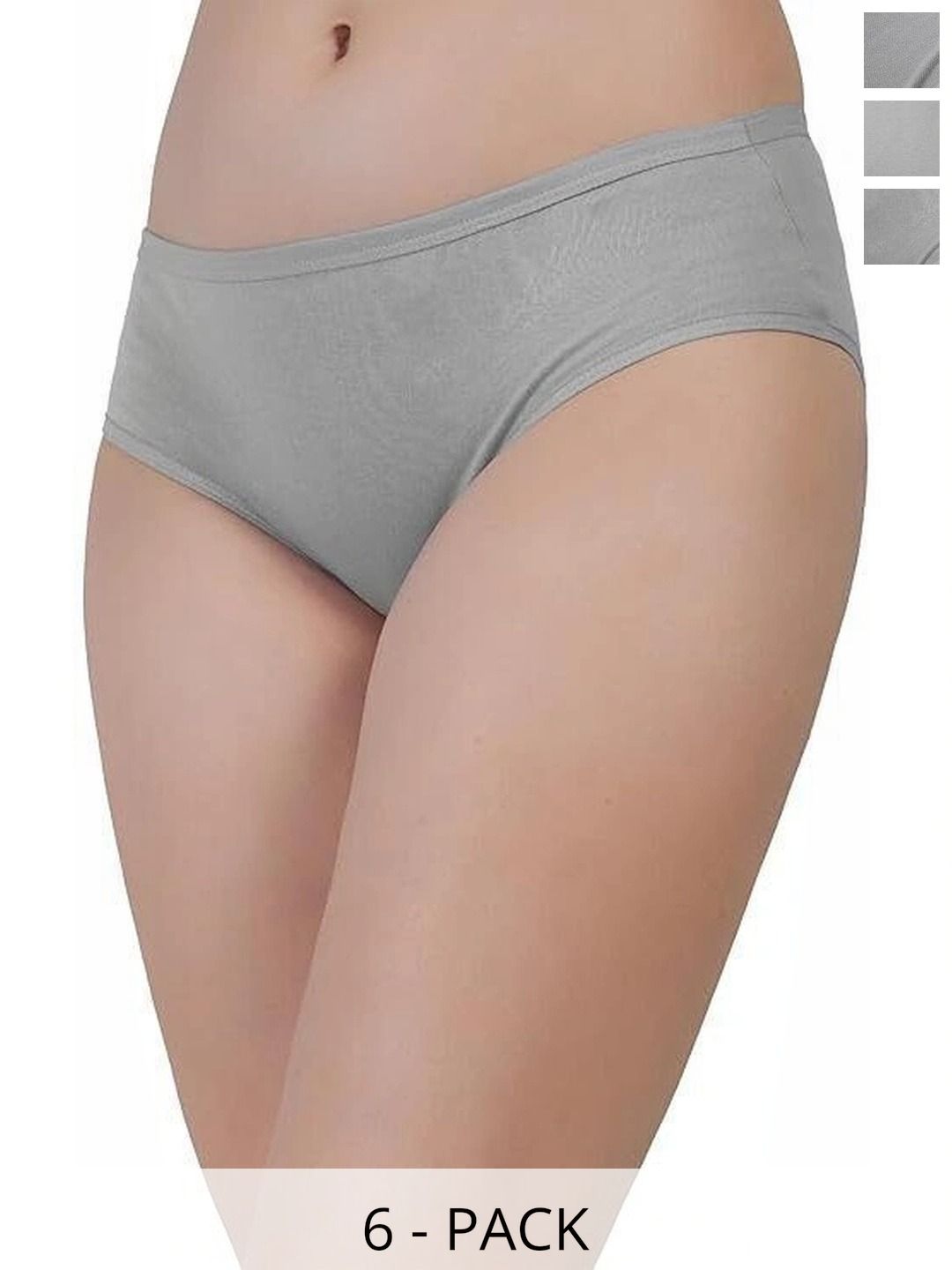 Bebron Women Pack of 6 Assorted Basic Briefs-picture-39