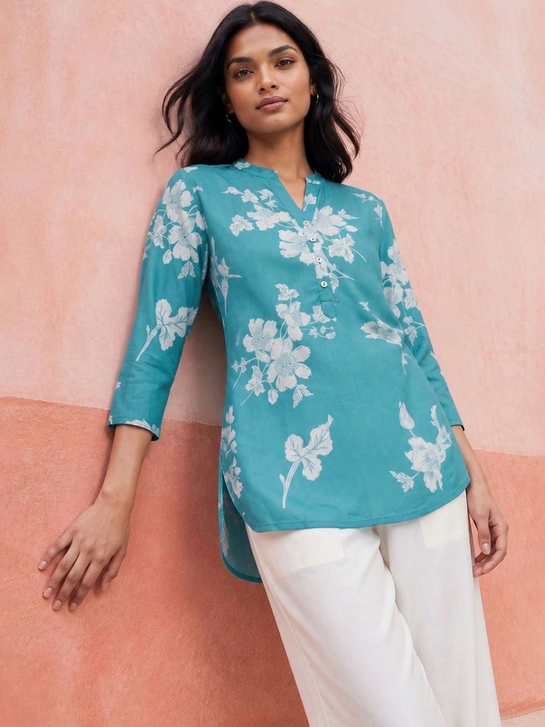 Melange by Lifestyle Floral Printed Kurti-picture-54
