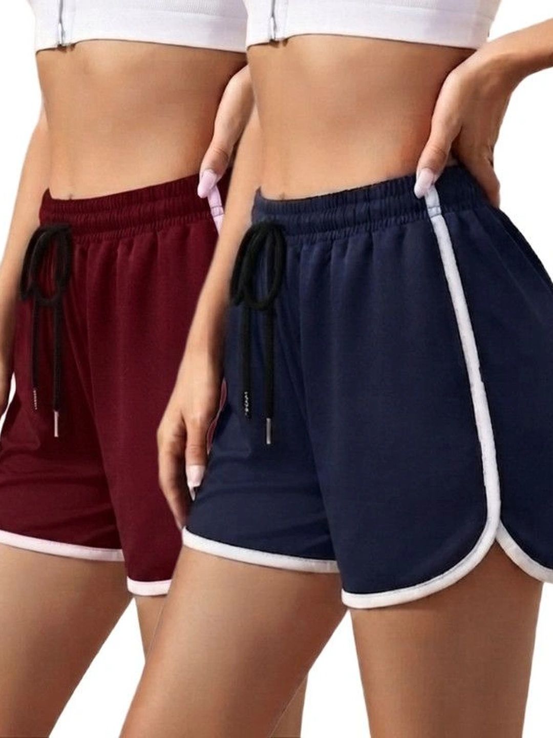 MYO Women High-Rise Training or Gym Sports Shorts-picture-19