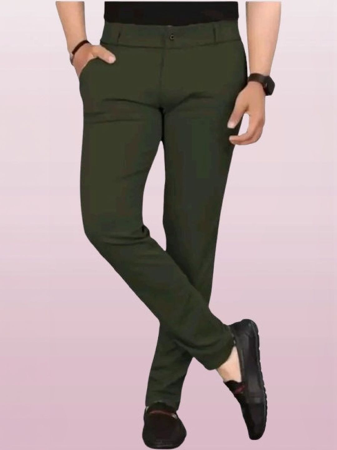 Nitya TrackP Men Smart Slim Fit Trousers-picture-27
