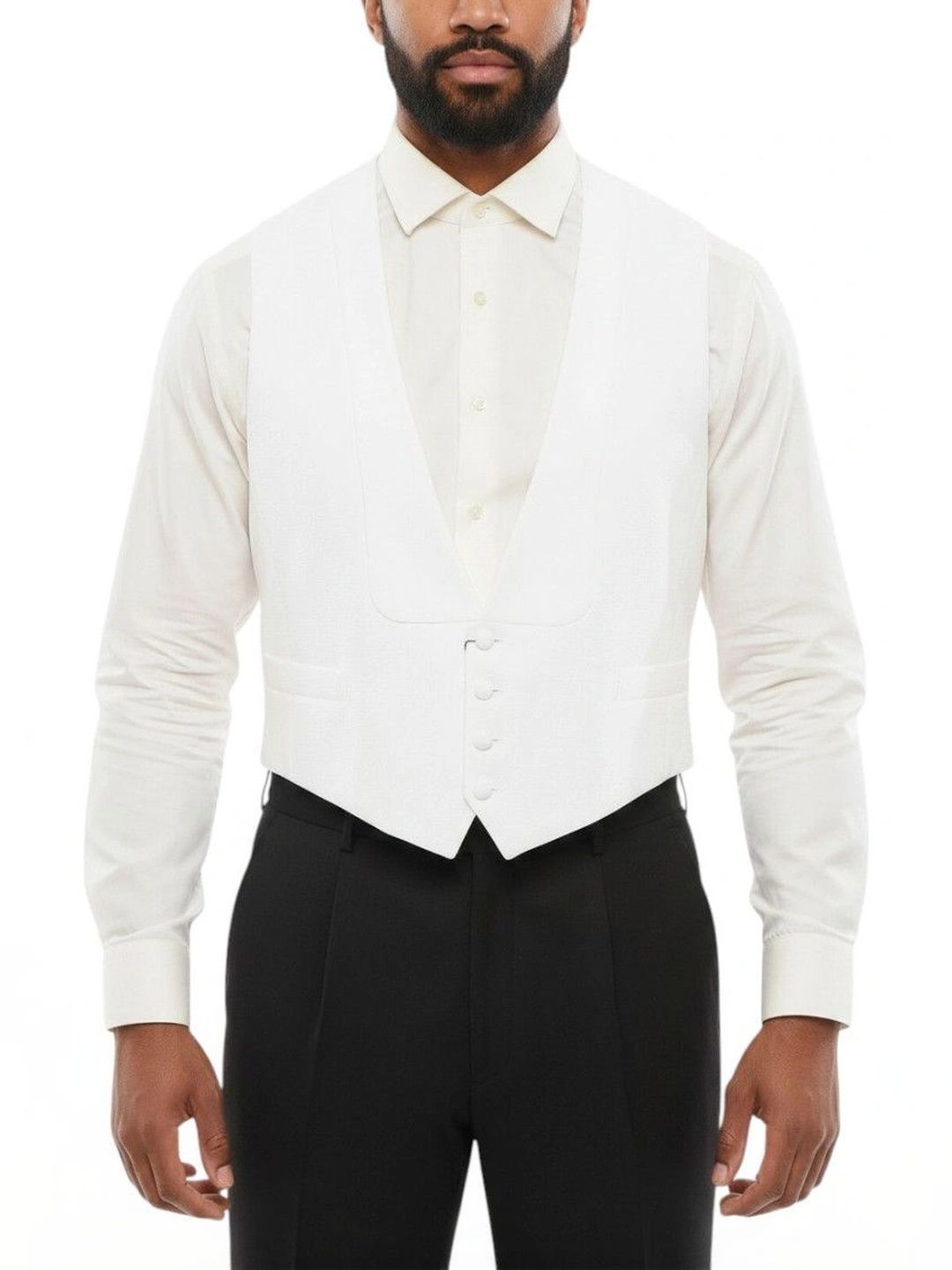 Corneliani White Honeycomb Waistcoat-picture-38