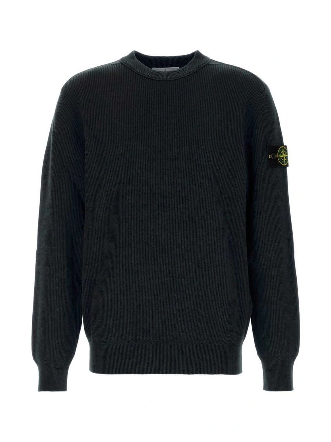 Stone Island Black Knitted Crew Neck Sweater-picture-11