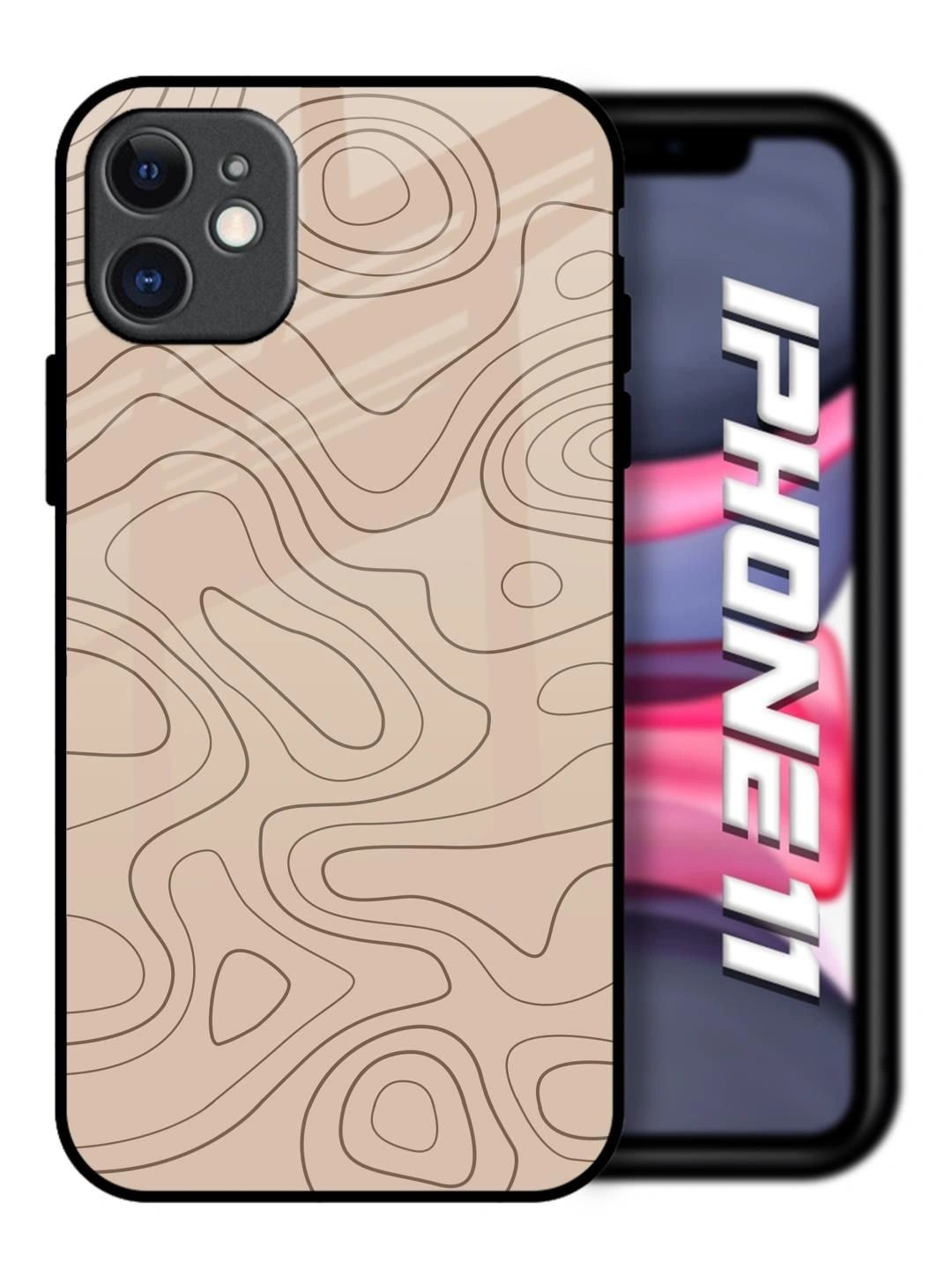 QRIOH Abstract Printed iPhone 11 Back Case Mobile Accessories-picture-18