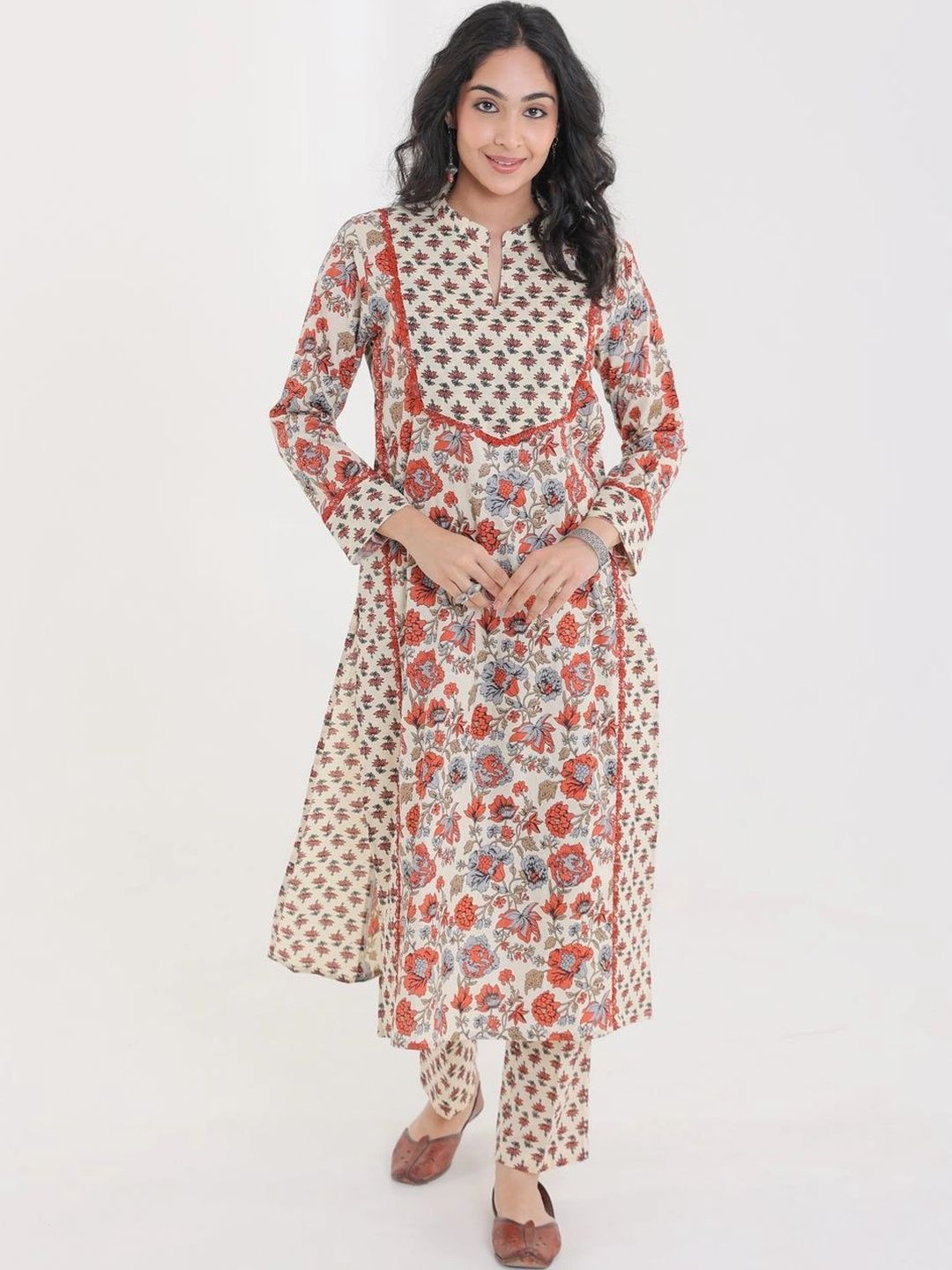 Chhaap tilak Floral Printed Pure Cotton Handloom Kurti-picture-58