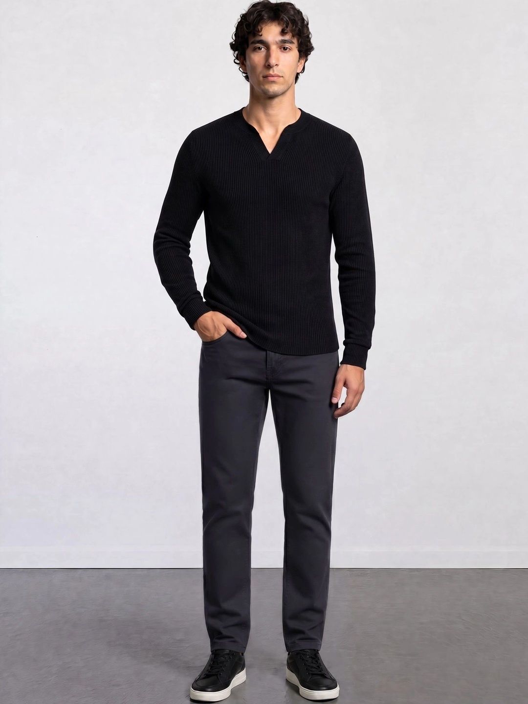 URBAN PERFORMANCE Men Ribbed Pullover-picture-33