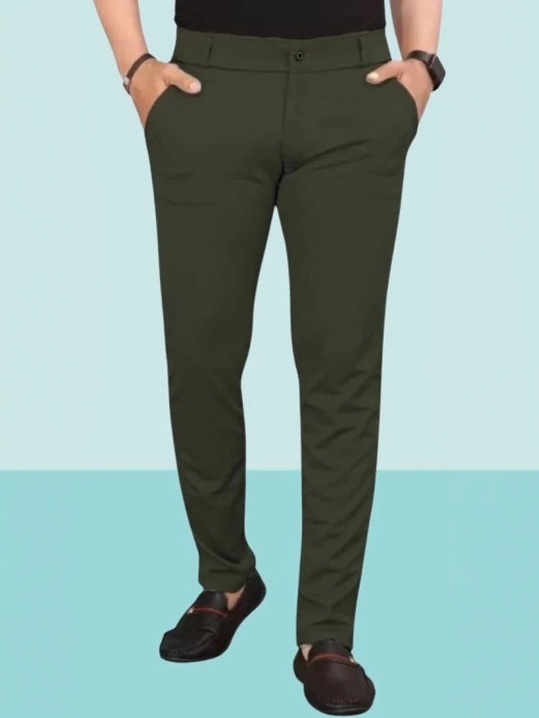 Nitya TrackP Men Smart Slim Fit Trousers-picture-17
