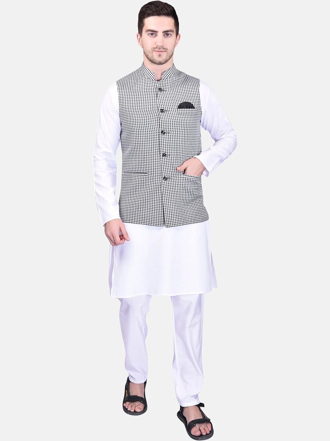 Moda Rapido Men Regular Pure Cotton Kurta with Pyjamas-picture-58