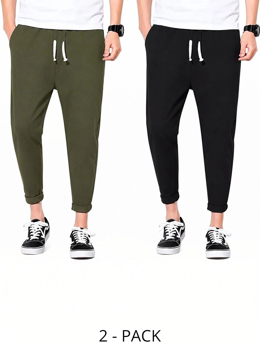 MFB Men Pack of 2 Regular Fit Dry Fit Training Joggers-picture-54