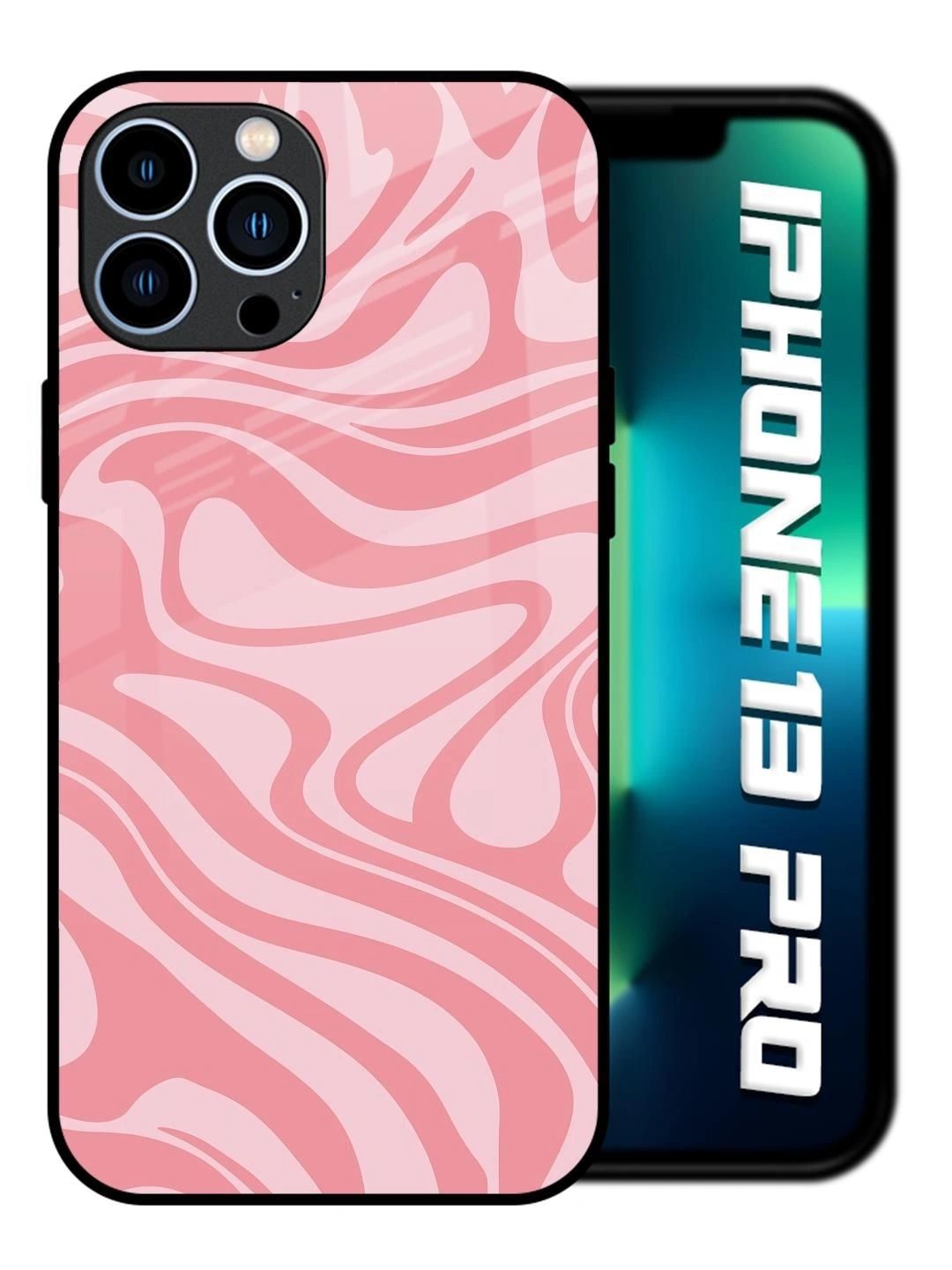 QRIOH Abstract Printed iPhone 13 Pro Back Case Mobile Accessories-picture-25