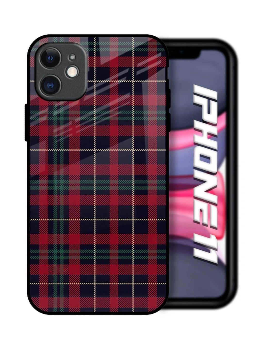 QRIOH Geometric Printed iPhone 11 Back Case Mobile Accessories-picture-3