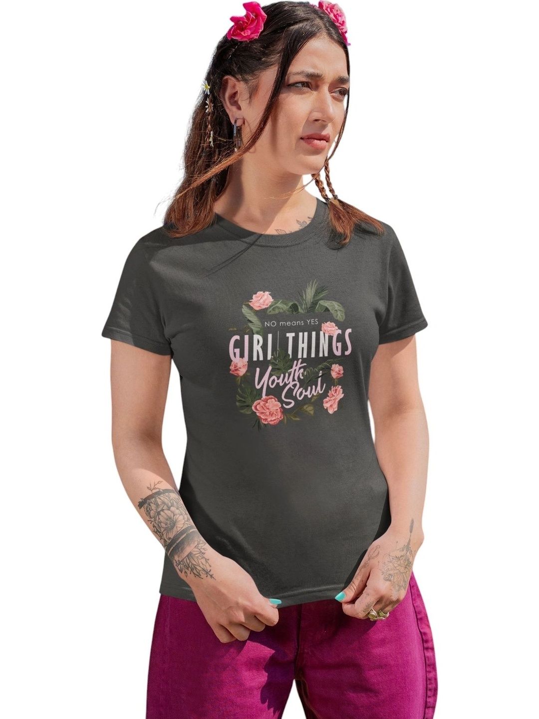 Elegantcrafts Floral Print Cotton Top-picture-20