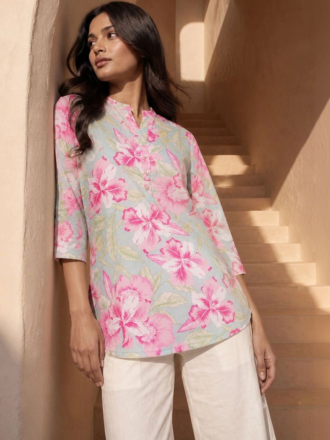 Melange by Lifestyle Floral Printed Kurti-picture-15