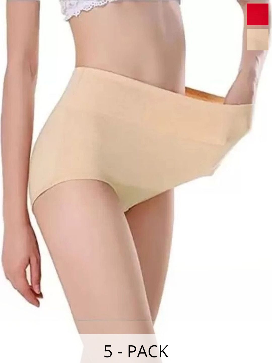 Bebron Women Pack of 5 Assorted Basic Briefs-picture-39