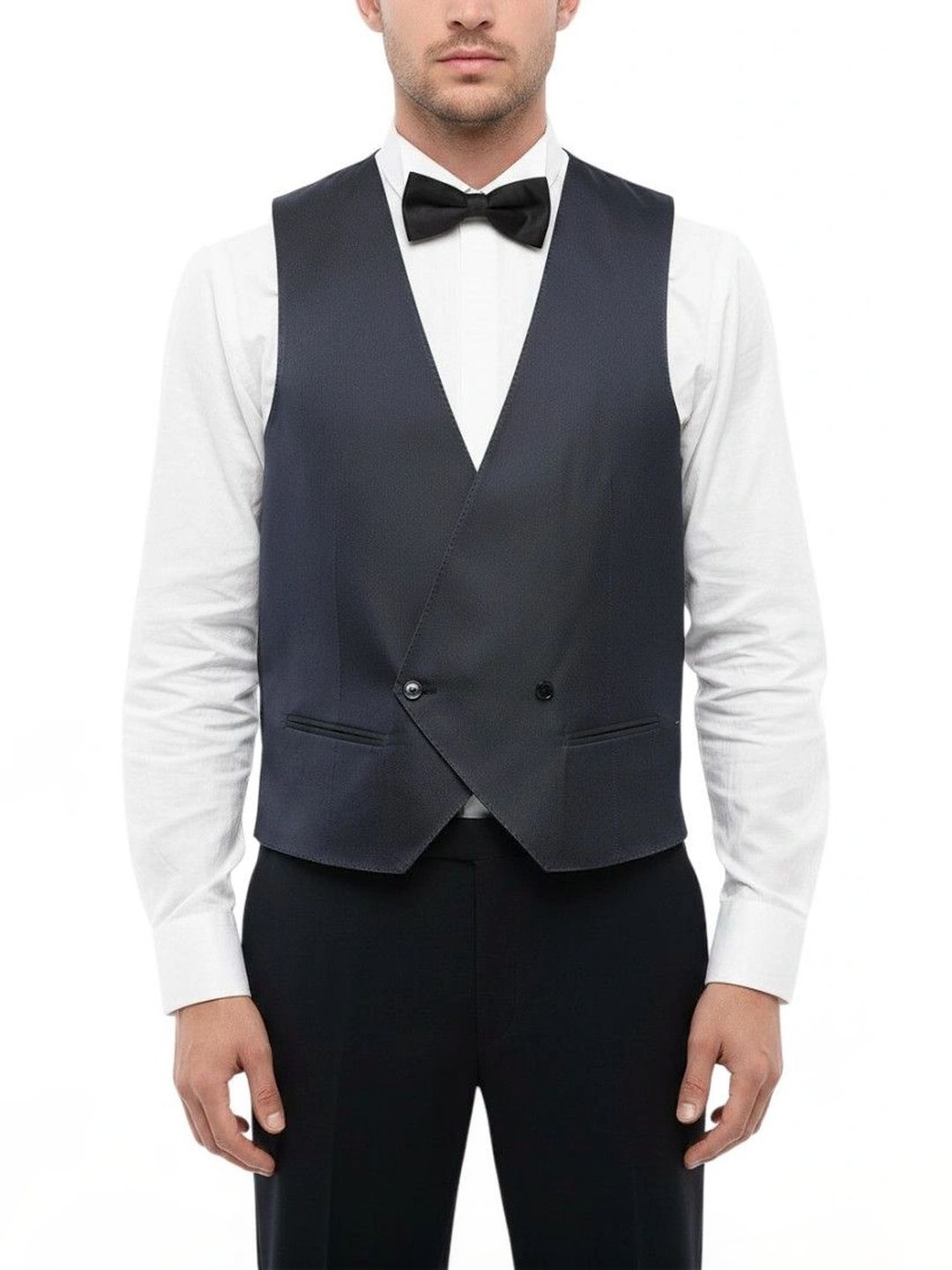 Corneliani Blue Tailored Waistcoat-picture-55