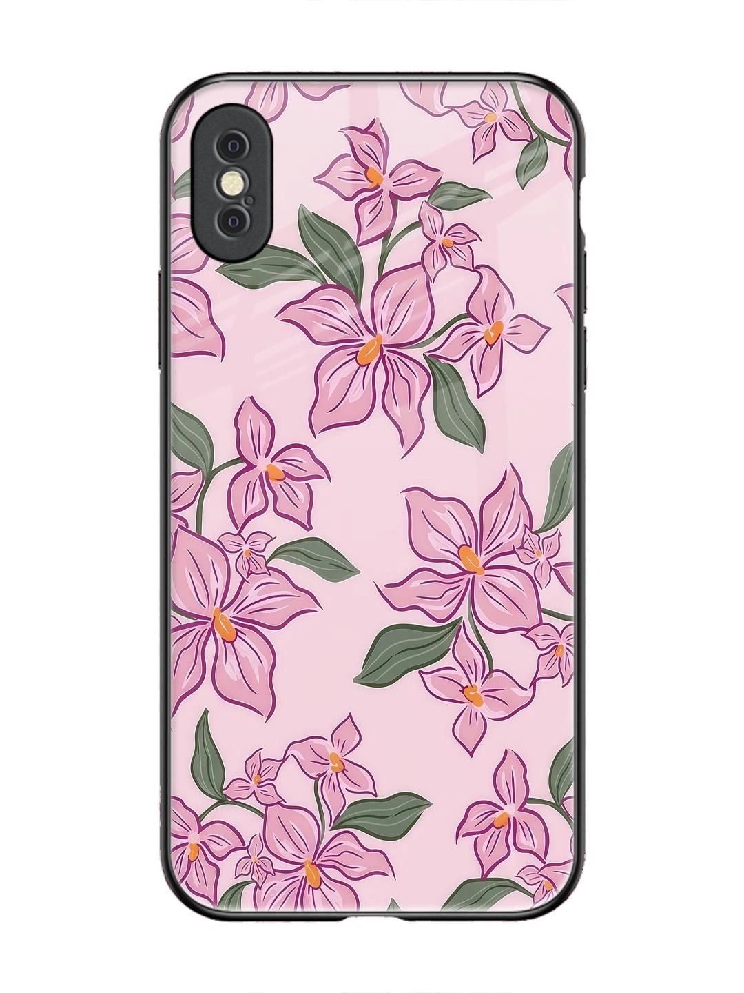 QRIOH Floral Printed iPhone Xs Max Back Case Mobile Accessories-picture-45