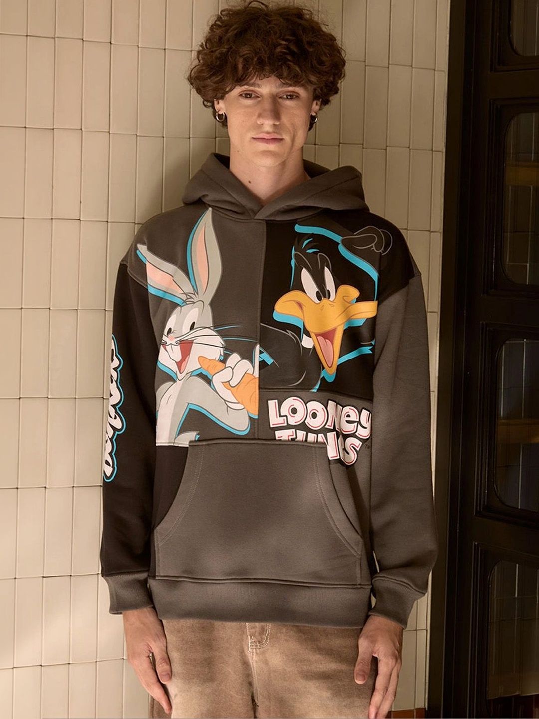 Bonkers Corner Men Printed Hooded Sweatshirt-picture-13