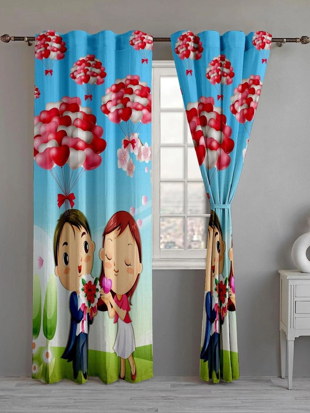 CURTAINRY Multicoloured Quirky Door Curtain-picture-34